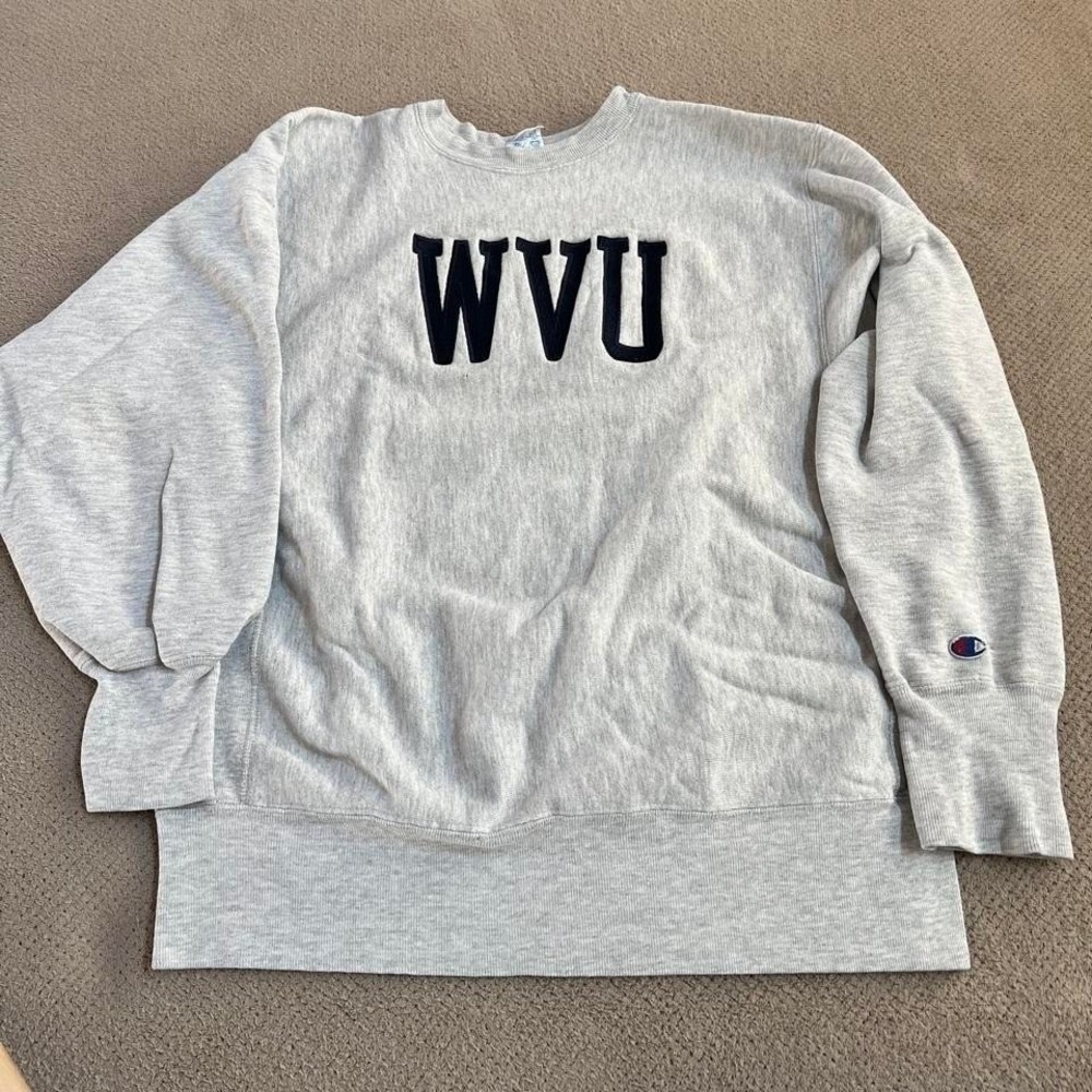 Vintage 1990s West Virginia university champion reverse weave sweatshirt USA XL